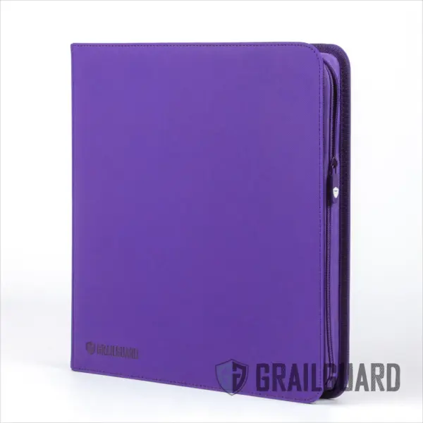 Grailguard Premium 12 Pocket Binder - Purple