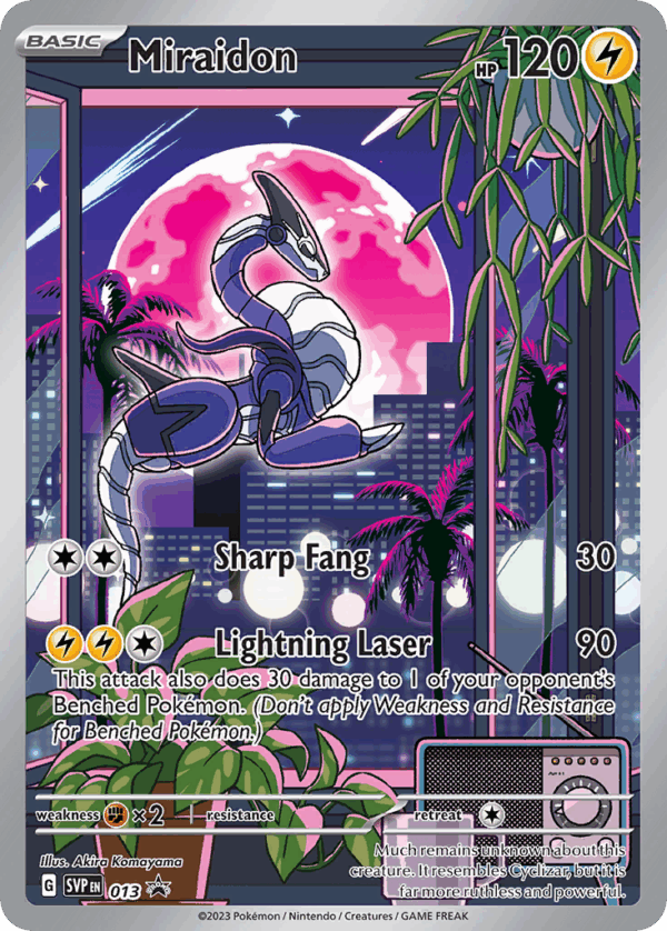 Miraidon - Scarlet & Violet Black Star Promos - 13/165 (Unsealed)