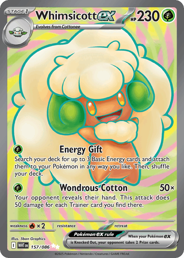 Whimsicott ex - White Flare - 157/086