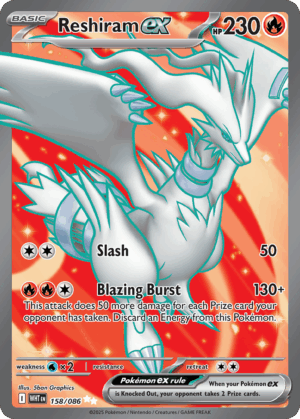 Reshiram ex - White Flare - 158/086