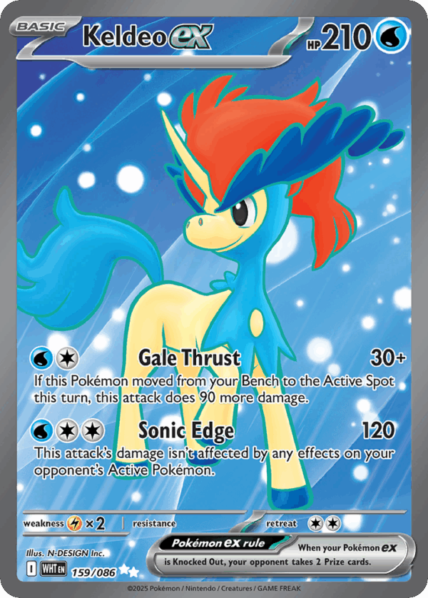 Keldeo ex - White Flare - 159/086