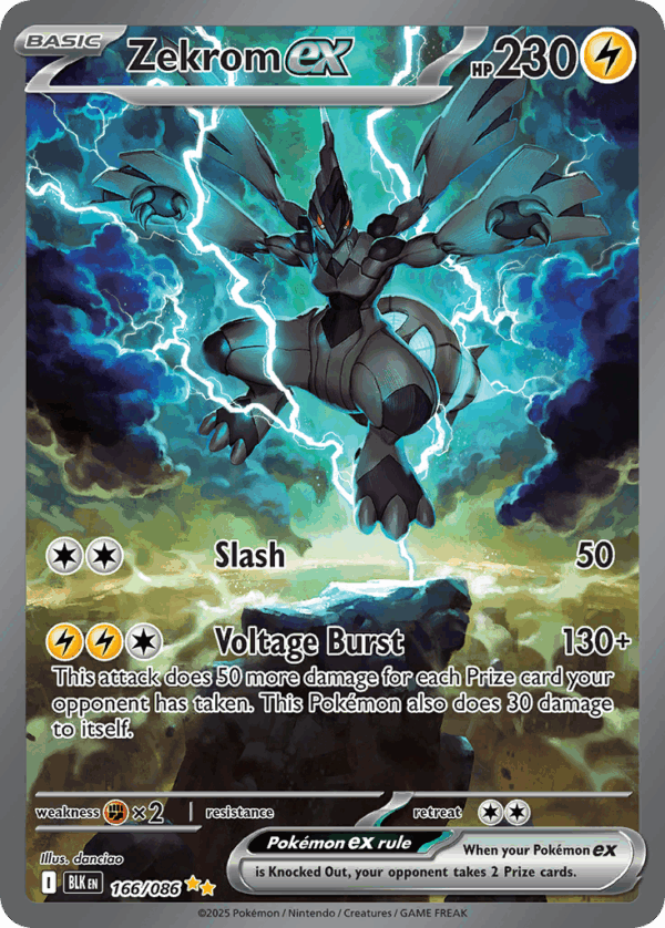 Zekrom ex - Black Bolt - 166/086