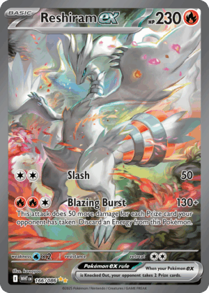 Reshiram ex - White Flare - 166/086