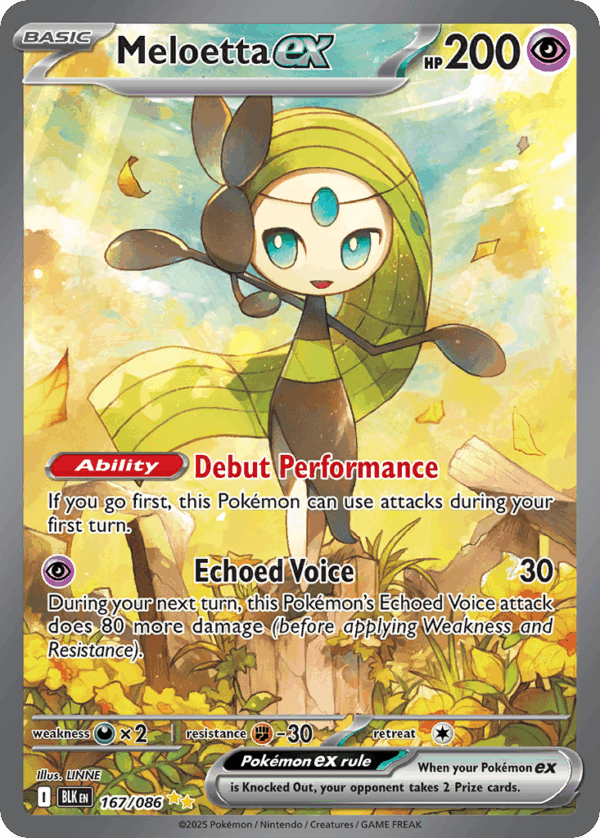 Meloetta ex - Black Bolt - 167/86