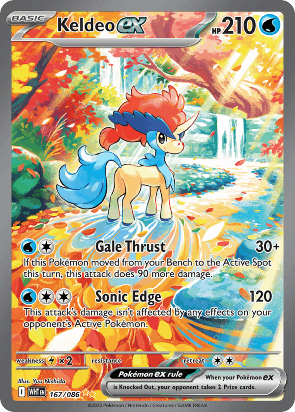 Keldeo ex - White Flare - 167/086