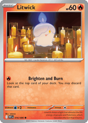 Litwick - White Flare - 016/086 (Master Ball Reverse Holo)