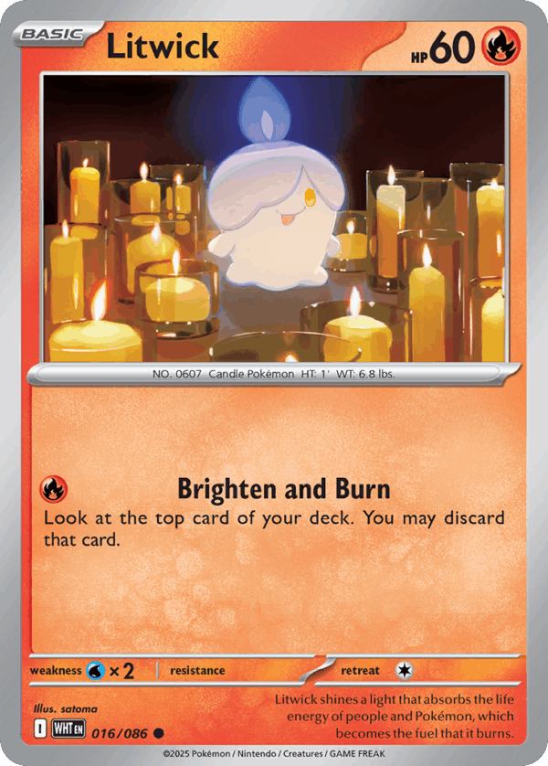 Litwick - White Flare - 016/086 (Master Ball Reverse Holo)