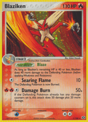 Blaziken - Emerald - 1/106 - Holo (MP)