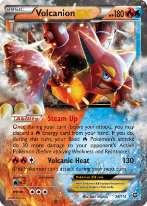 Volcanion-EX - Steam Siege - 26/114 (HP)