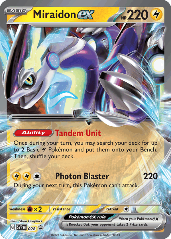 Miraidon ex - Scarlet & Violet Black Star Promos - 28/165