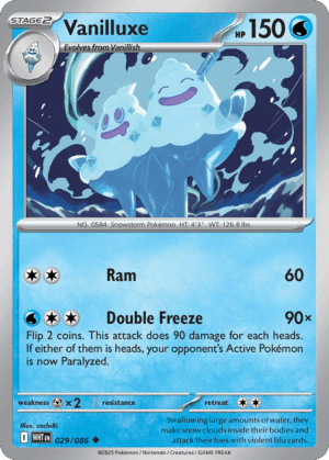 Vanilluxe - White Flare - 029/086 (Master Ball Reverse Holo)
