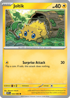 Joltik - White Flare - 033/086 (Poké Ball Reverse Holo)