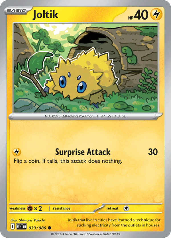 Joltik - White Flare - 033/086 (Poké Ball Reverse Holo)