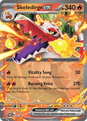 Skeledirge ex - Scarlet & Violet Black Star Promos - 034