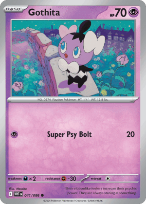 Gothita - White Flare - 041/086 (Master Ball Reverse Holo)