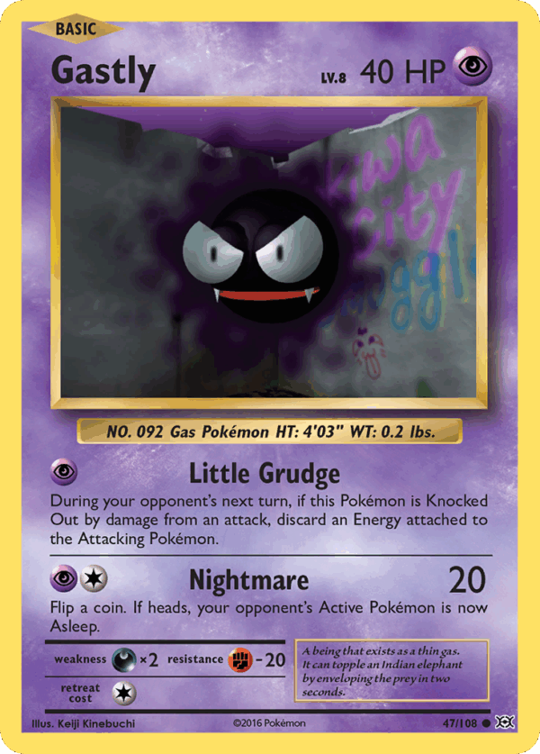 Gastly - Evolutions - 47/108 (Reverse Holo)