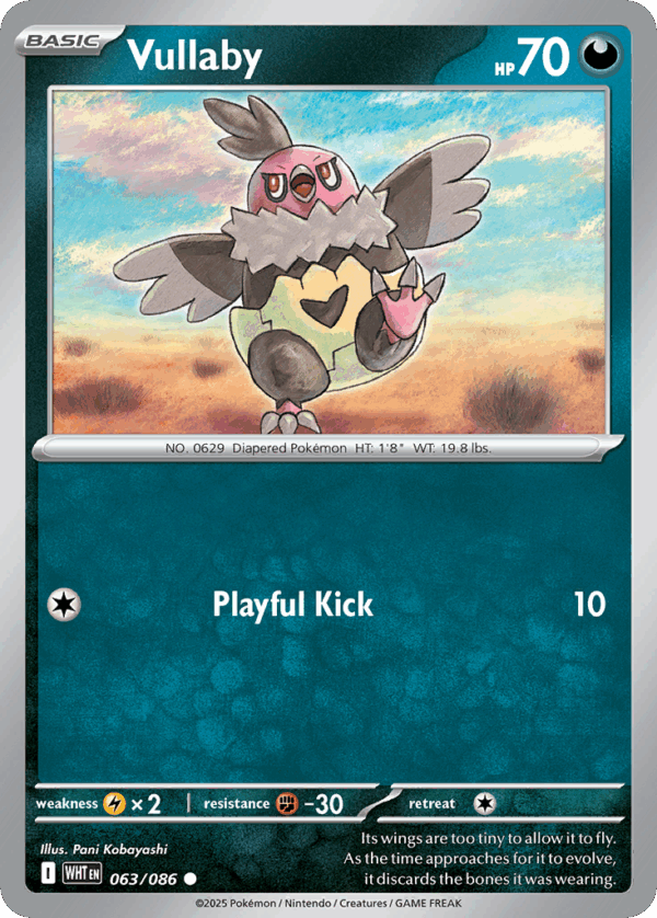 Vullaby - White Flare - 063/086 (Poké Ball Reverse Holo)
