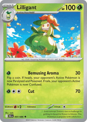 Lilligant - Black Bolt - 007/086 (Master Ball Reverse Holo)