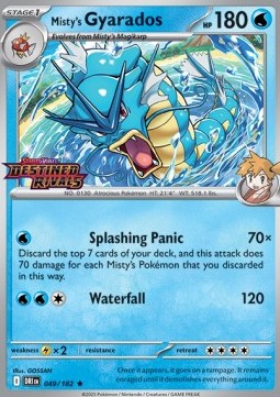 Misty's Gyarados - Destined Rivals - 049/182 (Stamped Promo)