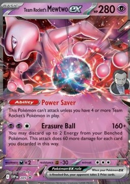 Team Rocket's Mewtwo EX - Scarlet & Violet Black Star Promos - SVP 205 (Unsealed)