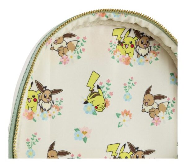 Loungefly - Pokemon Pikachu & Eevee Floral Mini Backpack - Image 2