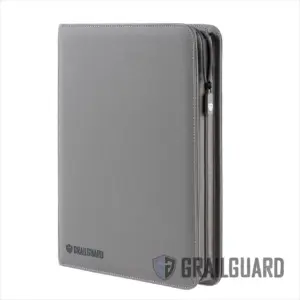 Grailguard Premium 9 Pocket Binder - Gunmetal Grey