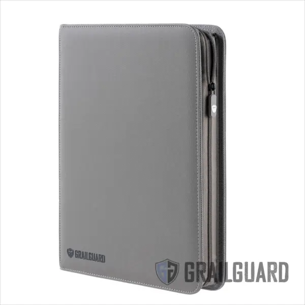 Grailguard Premium 9 Pocket Binder - Gunmetal Grey