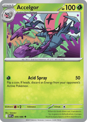 Accelgor - White Flare - 009/086 (Poke Ball Reverse Holo)