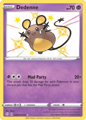 Dedenne - Shining Fates Shiny Vault - SV051/122