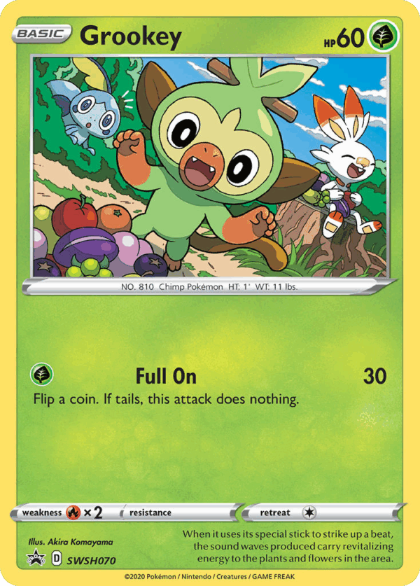 Grookey - SWSH Black Star Promos - SWSH070/307