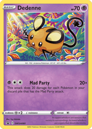 Dedenne - SWSH Black Star Promos - SWSH080/307