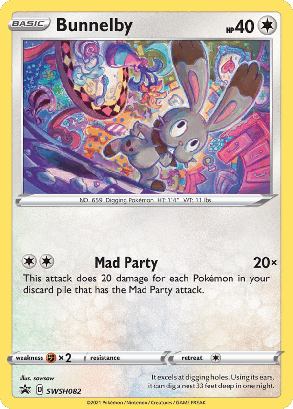 Bunnelby - SWSH Black Star Promos - SWSH082/307