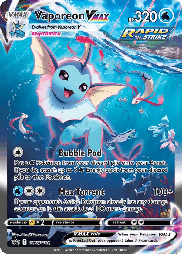 Vaporeon VMAX - SWSH Black Star Promos - SWSH182