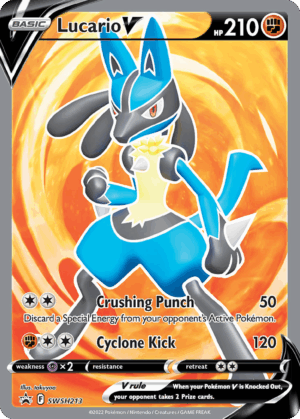 Lucario V - SWSH Black Star Promos - SWSH213/307