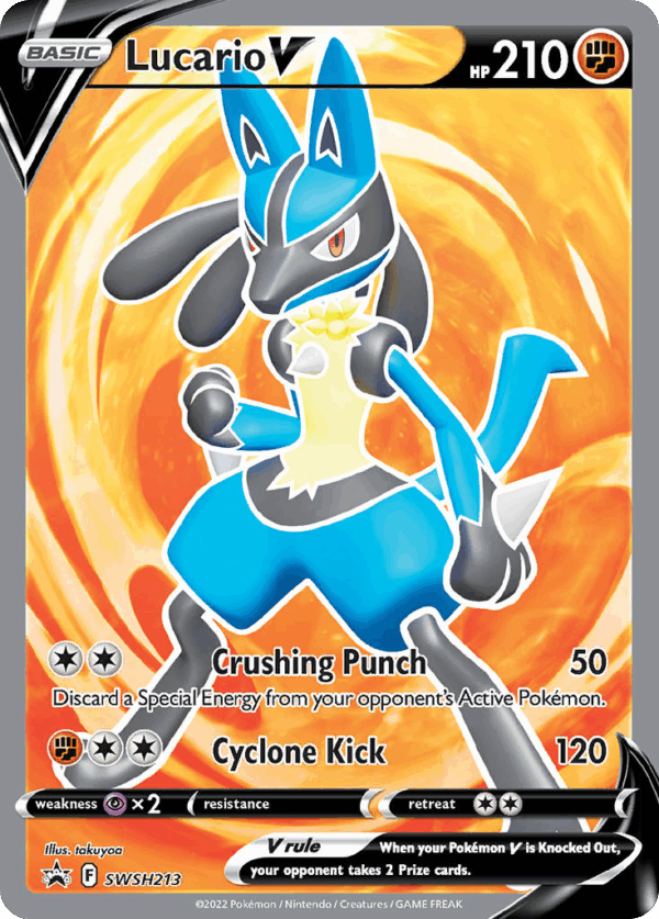 Lucario V - SWSH Black Star Promos - SWSH213/307