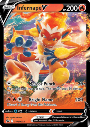 Infernape V - SWSH Black Star Promos - SWSH252/307