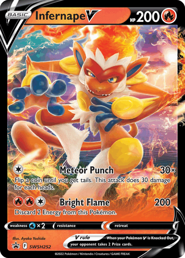 Infernape V - SWSH Black Star Promos - SWSH252/307