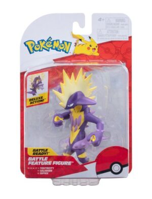 The Pokemon Battle Feature Figure of Toxtricity in its official packaging.