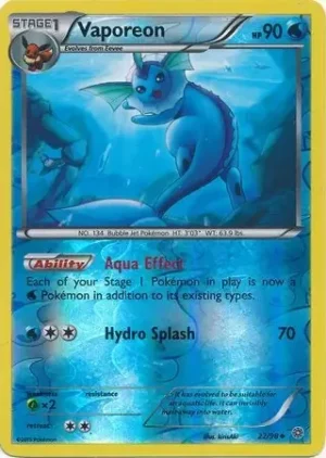 Vaporeon - Ancient Origins - 22/98 (Reverse Holo) (LP)