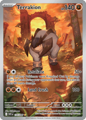 Terrakion - White Flare - 135/086