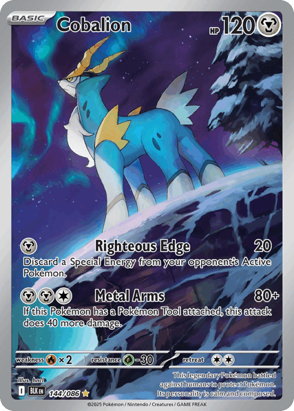 Cobalion - Black Bolt - 144/086
