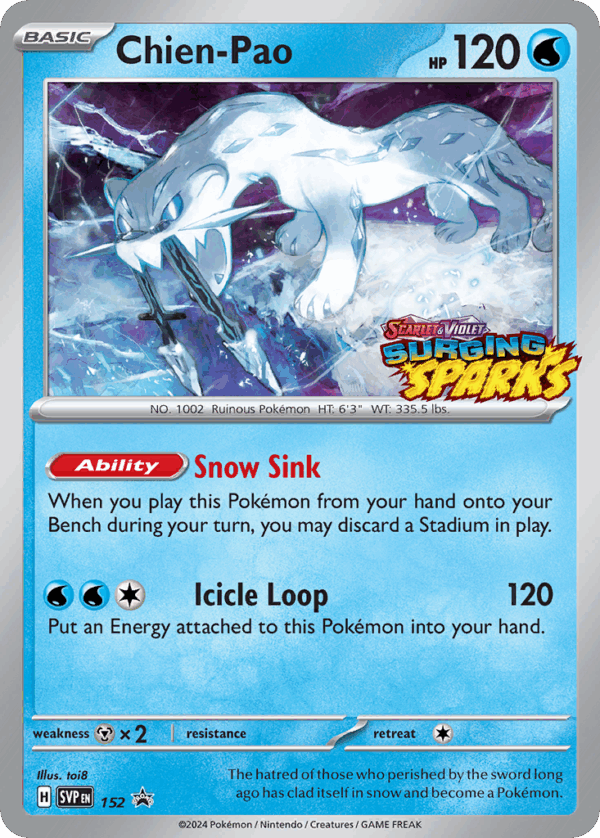 Chien-Pao - Scarlet & Violet Black Star Promos - 152/165