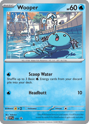 Wooper - Scarlet & Violet Black Star Promos - 155/165
