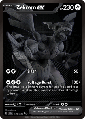 Zekrom ex - Black Bolt - 172/086