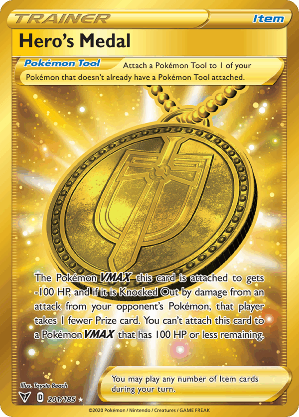 Hero's Medal - Vivid Voltage - 201/185