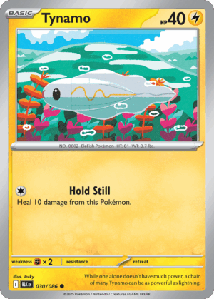Tynamo - Black Bolt - 030/086 (Master Ball Reverse Holo)