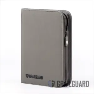 Grailguard Premium 4 Pocket Binder - Gunmetal Grey