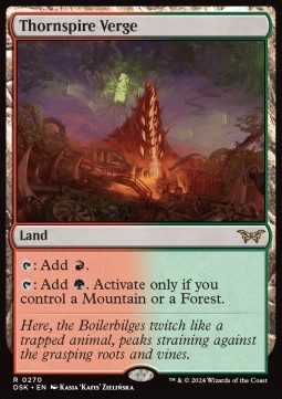 Magic The Gathering Duskmourn: House of Horror- Thornspire Verge - R 0270 (Foil)