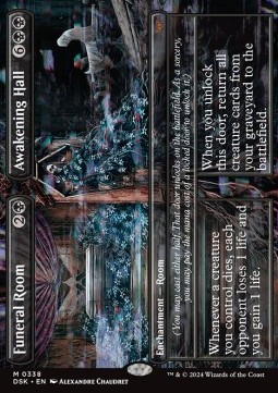 Magic The Gathering Duskmourn: House of Horror: Extras - Funeral Room // Awakening Hall - M 0338 (Foil)