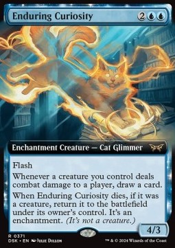 Magic The Gathering Duskmourn: House of Horror: Extras - Enduring Curiosity - R 0371 (Foil)